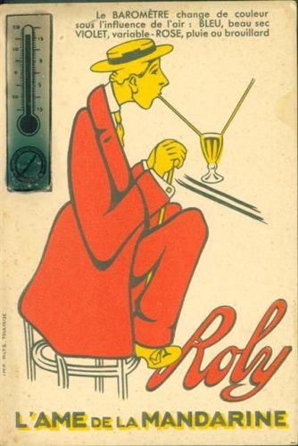 Roly Mandarine Bildkarte mit Barometer wechselt Farbe je nach Luftfeuchte