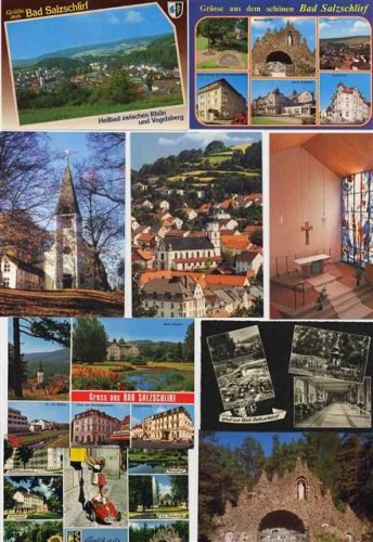 Bad Salzschlirf Lot mit 17 div AK