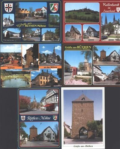 Rüthen Lot mit 6 div AK