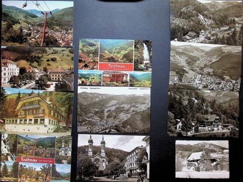 Todtnau Lot mit 19 AK und 1 Foto Originale aus den Musterbüchern des Metzverlages rückseitig Haftspuren
