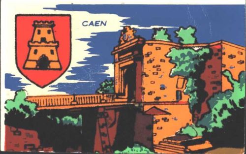 Caen Filzapplikationen montiert auf AK