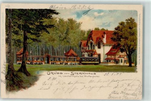 Wolfenbüttel 1899 Gasthaus Sternhaus im Lechelnholz