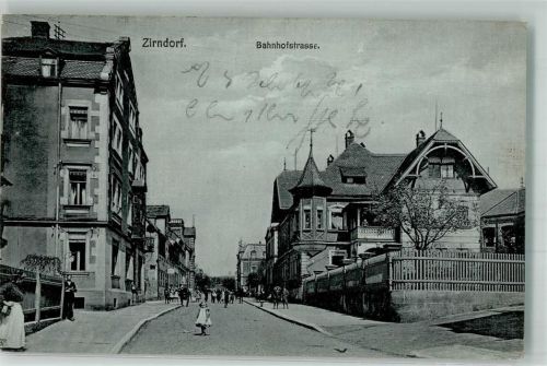 Zirndorf 1914 K.B. Bahnpost 1.Nov. 14 II Furth Bahnhofstraße