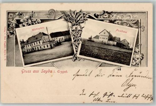 09619 O9215 Sayda 1907 - Wettinplatz Forsthaus