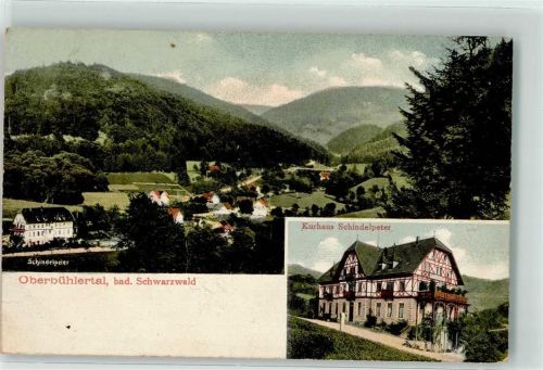 Oberbühlertal 1907 Gasthaus Schindelpeter Kurhaus Schindelpeter