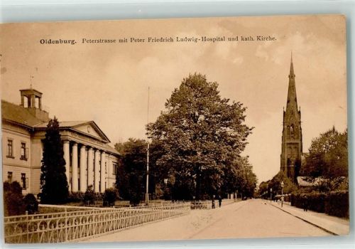 26121 W2900 Oldenburg - Peterstraße Peter Friedrich Ludwig-Hospital Kath. Kirche