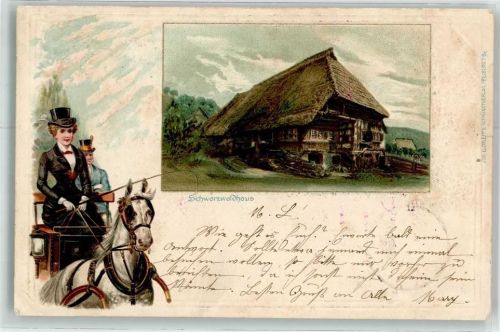 1903 Passepartout Kutsche AK