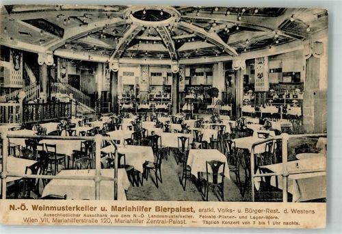 Wien 1912 Gasthaus Mariahilfer Bierpalast Mariahilferstrasse 120
