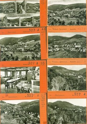 Gausbach Lot mit 19 AK Musterkarten Original aus Metzarchiv Bestellvorgänge und Auflagenzahlen