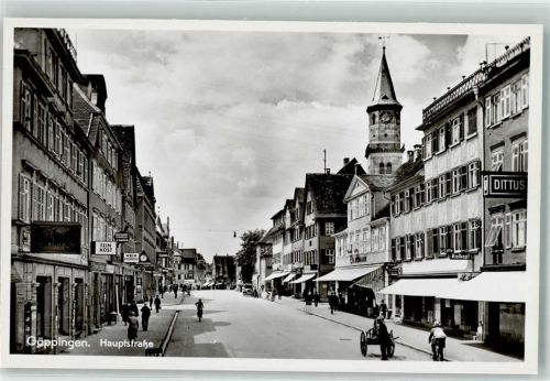 Göppingen Hauptstraße Feinkostgeschäft Weinhandlung Fahrrad