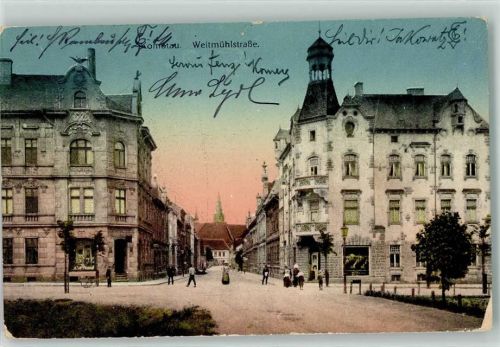 Chomutov 1920 Weitmühlstraße