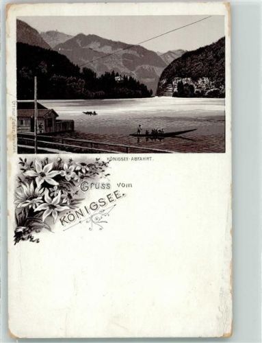Königssee Königsee-Abfahrt Fähre Edelweiß Vorläufer