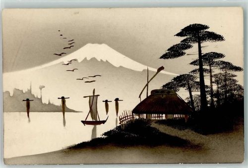 Fuji Handgemalt Boote
