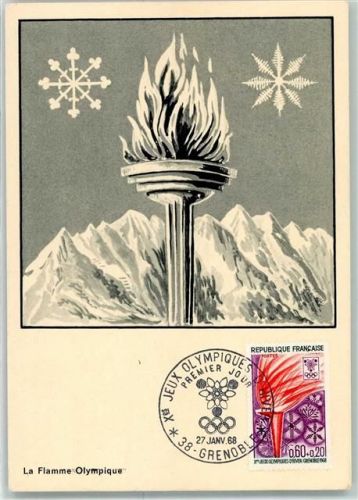 Grenoble 1968 Olympische Flamme