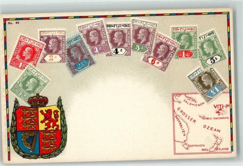Briefmarkenabbildung Wappen Ottmar Zieher Fidschi
