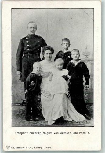 Kronprinz Friedrich und Familie AK