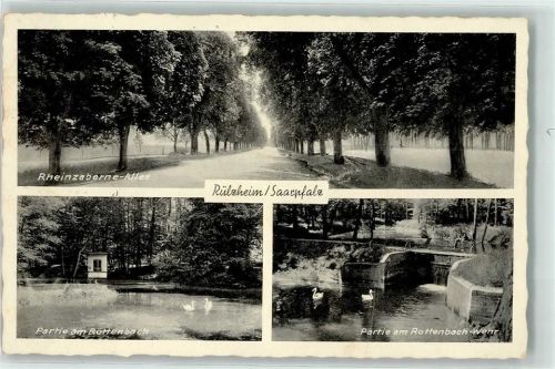 Rülzheim Rheinzaberne-Allee Rottenbach Schwanenteich Rottenbach-Wehr