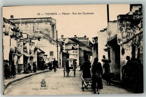 Hanoi Rue des Contonais Tracht Geschäft