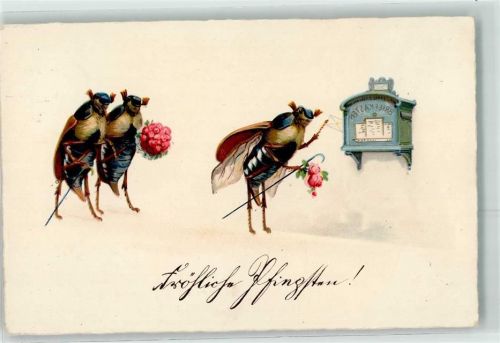Briefkasten Pfingsten Glückwunsch Nr 2480 Maikäfer