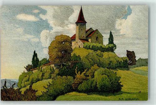 Büsingen Kirche sign. Ernst E Schlatter