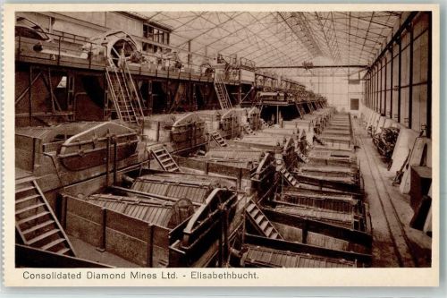 Lüderitz Elisabethbucht Diamond Mines Industrie Waschtrommeln Kupfertiefdruck Knackstedt & Co Verlag Hubrich Nr. 18 AK