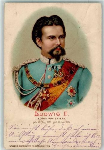 1899 König von Bayern mit Orden geschmückt