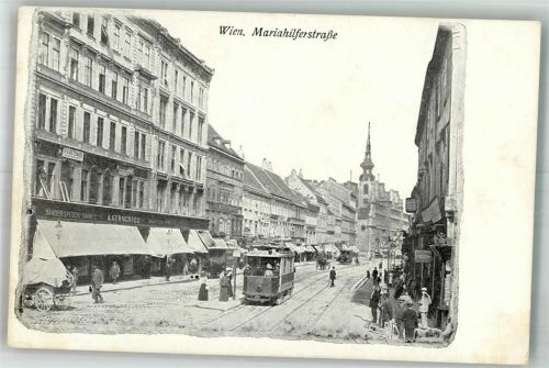Wien Geschäft Gerngross Straßenbahn Mariahilferstrasse