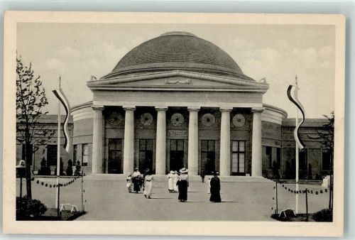 Leipzig 1913 Nr. 120 Baufachausst. Jugendstil Betonhalle von Prof. Kreis
