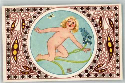 Kind und Pflanze von Adolf Stocksmayr Karte 7