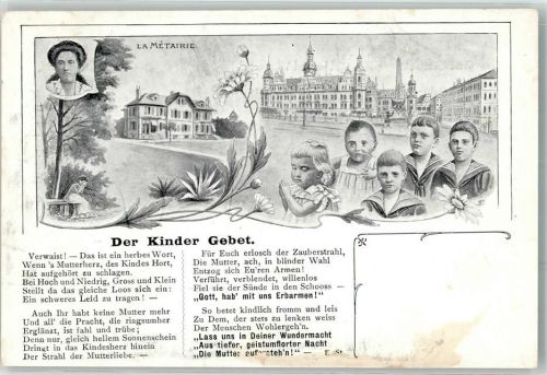 1899 Der Kinder Gebet Kinder Verwaist
