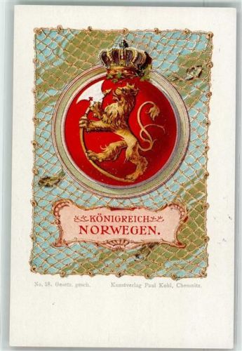 Wappen Nr. 18 Kunstverlag Paul Kohl Chemnitz