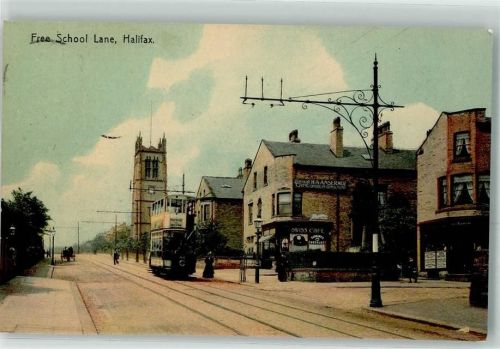 Halifax Free School Lane Tram Straßenbahn Swiss Cafe