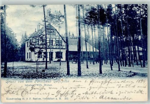 Neu-Isenburg 1899 Gasthaus Forsthaus Gehspitze