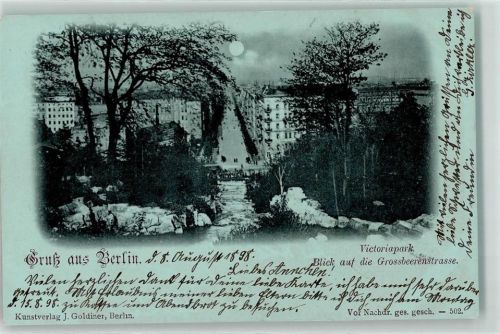 Kreuzberg 1898 Victoriapark Grossbeerenstraße