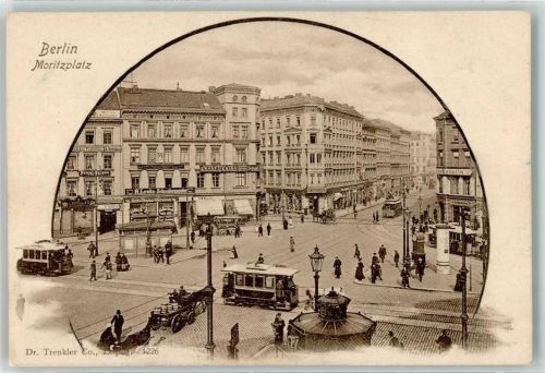 Kreuzberg Moritzplatz Straßenbahn Litfaßsäule