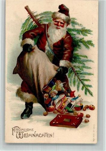 1905 Prägedruck Lebkuchen Spielzeug Puppen