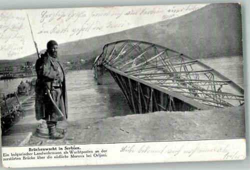 Bihac 1916 Feldpost WK I Nr. 180 Uniform Brückenwacht Morova Orljani
