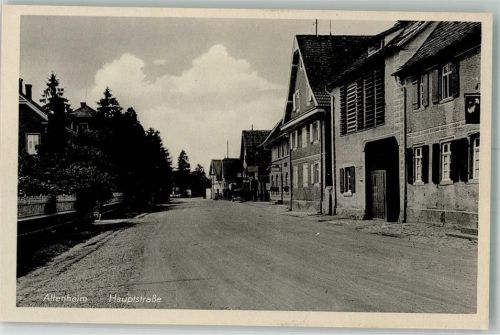 Altenheim Hauptstraße Oldtimer Tankstelle