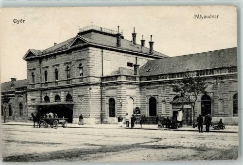 Raab Györ 1915 - Bahnhof