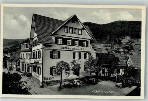 76596 W7564 Forbach , Baden Foto AK Gasthaus zum grünen Hof