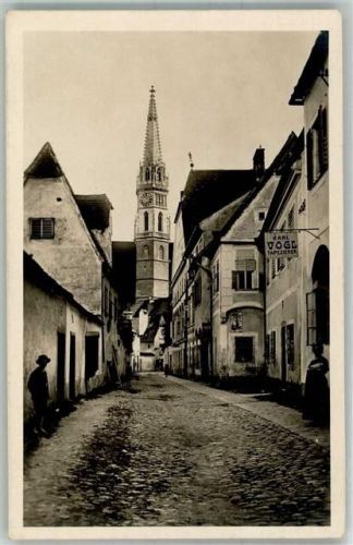 4400 Steyr Foto AK Berggasse Kirche