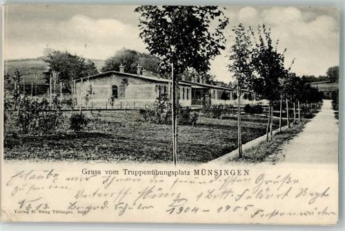 Münsingen 1911 Truppenübungsplatz