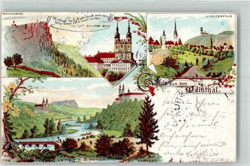 Lichtenfels 1901 Staffelberg Maintal Schloss Banz Bamberg