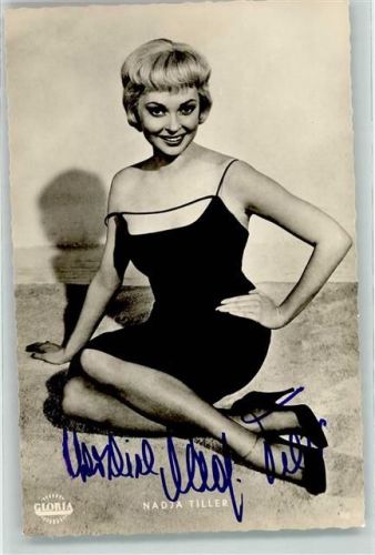 Original Unterschriften/ Autogramm Tiller Nadja Filmschauspieler Foto AK