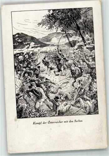 WK I Kampf der Österreicher mit den Serben Verlag Imberg & Lefson K 54