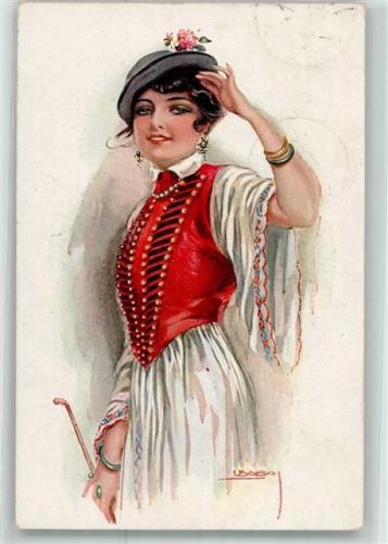 1918 Frau Tracht Verlah ERKAL Nr.631-5