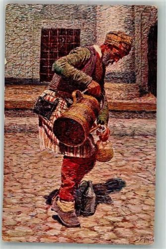 Sarajevo Tracht Wasserverkäufer sign. Bozzarich Ort lt. Verlag
