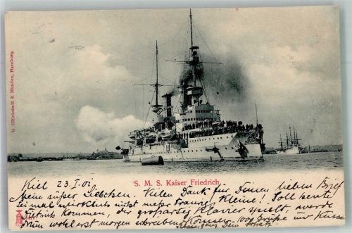 Kiel 1901 SMS Kaiser Friedrich