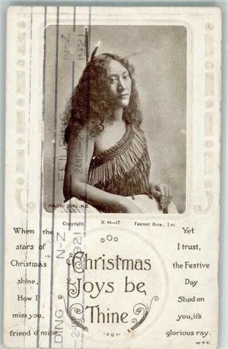 Christmas Joys be Thine - ein Maori Girl Indigene Völker Weihnachten Christmas