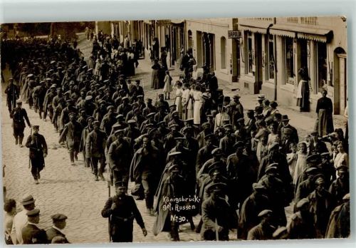 Königsbrück 1914 Gefangene Russen Soldaten Kriegsgefangene Stempel Truppenübungsplatz
